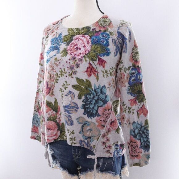 Angel of the North | Floral Lambswool Sweater XS - Picture 1 of 8